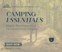 Mountain Hiking Camping Essentials Facebook Post