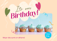 Birthday Business Promo Postcard