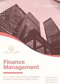 Finance Management Buildings Poster