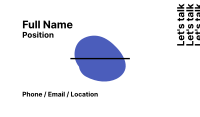 Blue Dot Business Card Design