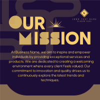 Our Mission Statement Instagram Post Design
