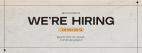 Minimalist Hiring Facebook Cover Image Preview