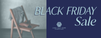 Minimalist Sale Black Friday Facebook Cover Design