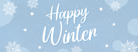 Simple Winterly Greeting Facebook Cover