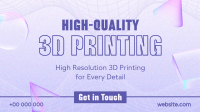 Futuristic 3D Printing Video Design