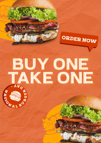 Double Special Burger Poster