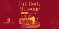 Body Massage Promo Twitter Post