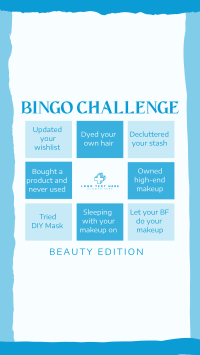 Beauty Bingo Challenge Instagram Story