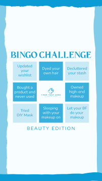 Beauty Bingo Challenge Instagram Story