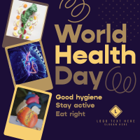 Retro World Health Day Instagram Post Design