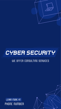 Cyber Security Consultation Instagram Story Design