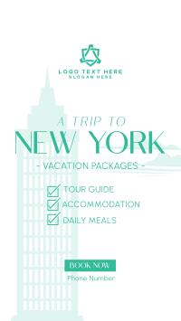 NY Travel Package Instagram Story