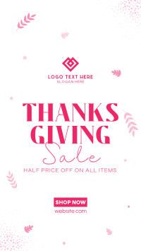 Thanksgiving Sale Facebook Story