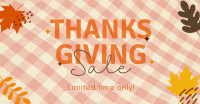 Thanksgivings Checker Pattern Facebook Ad