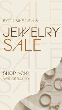 Organic Minimalist Jewelry Sale Facebook Story