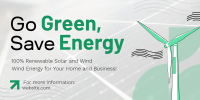 Solar & Wind Energy  Twitter Post