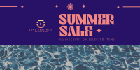 Retro Summer Sale Twitter Post