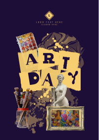 Art Day Collage Flyer