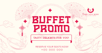 Elegant Oriental Buffet Promo Facebook Ad