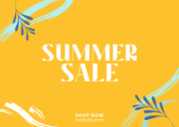 Tropical Summer Sale Postcard