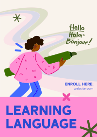 Kids Language Classes Flyer