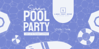 Summer Pool Party Twitter Post