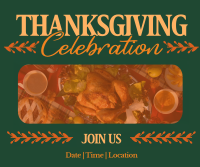 Thanksgiving Party Facebook Post Design