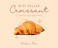 French Croissant Bestseller Facebook Post