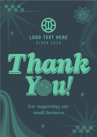 Quirky Thank You Poster