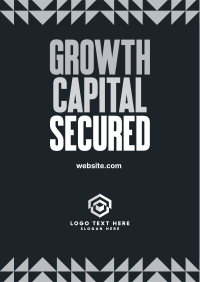 Raised Capital Abstract Poster