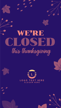 Closed On Thanksgiving Instagram Reel