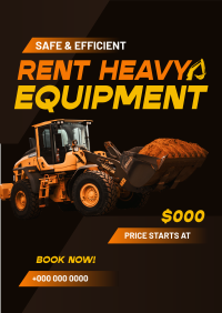 Heavy Equipment Rental Poster