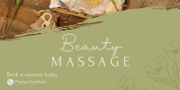 Beauty Massage Twitter Post