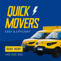 Quick Movers Instagram Post Design