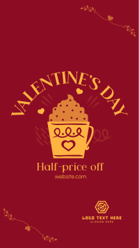 Valentine's Day Cafe Sale Instagram Story