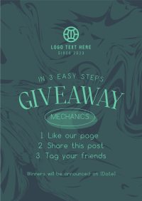 Easy Giveaway Mechanics Poster