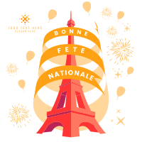 Bastille Day Celebration Instagram Post