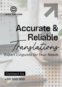 Corporate Reliable Translator Service Flyer