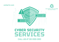 Cyber Security Services Postcard Image Preview