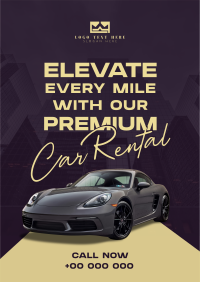 Modern Premium Car Rental Poster