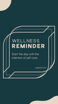 Wellness Self Reminder Instagram Reel