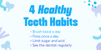 Dental Health Tips for Kids Twitter Post Image Preview