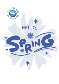 Playful Hello Spring Flyer