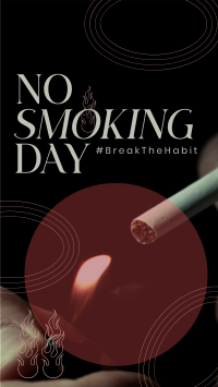 Modern No Smoking Day Instagram Story