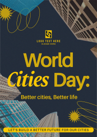 Modern World Cities Day Poster