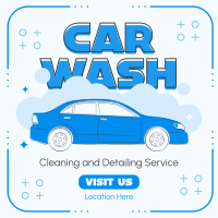Car Cleaning and Detailing Instagram Post