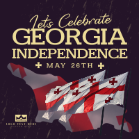 Let's Celebrate Georgia Independence Instagram Post