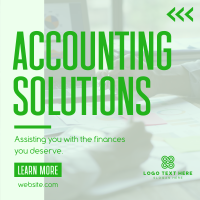 Accounting Solutions Instagram Post Design