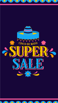 Cinco De Mayo Biggest Colorful Sale Instagram Story