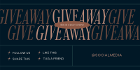 Elegant Minimal Giveaway Twitter Post